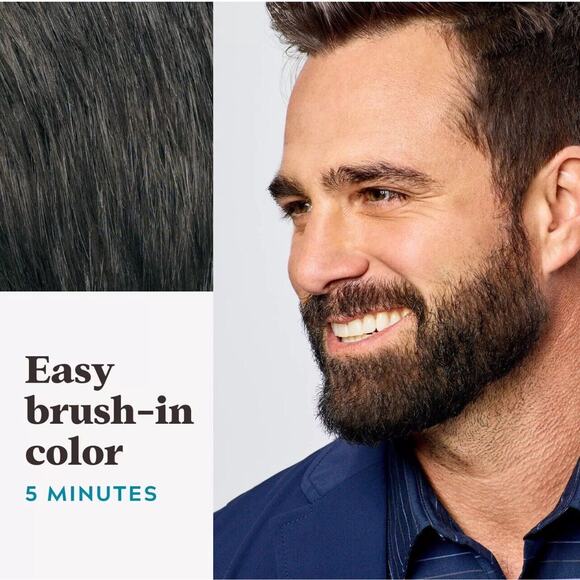 Just For Men Mustache and Beard Coloring for Gray Hair, M-35, 2 Pack - Picture 4 of 5